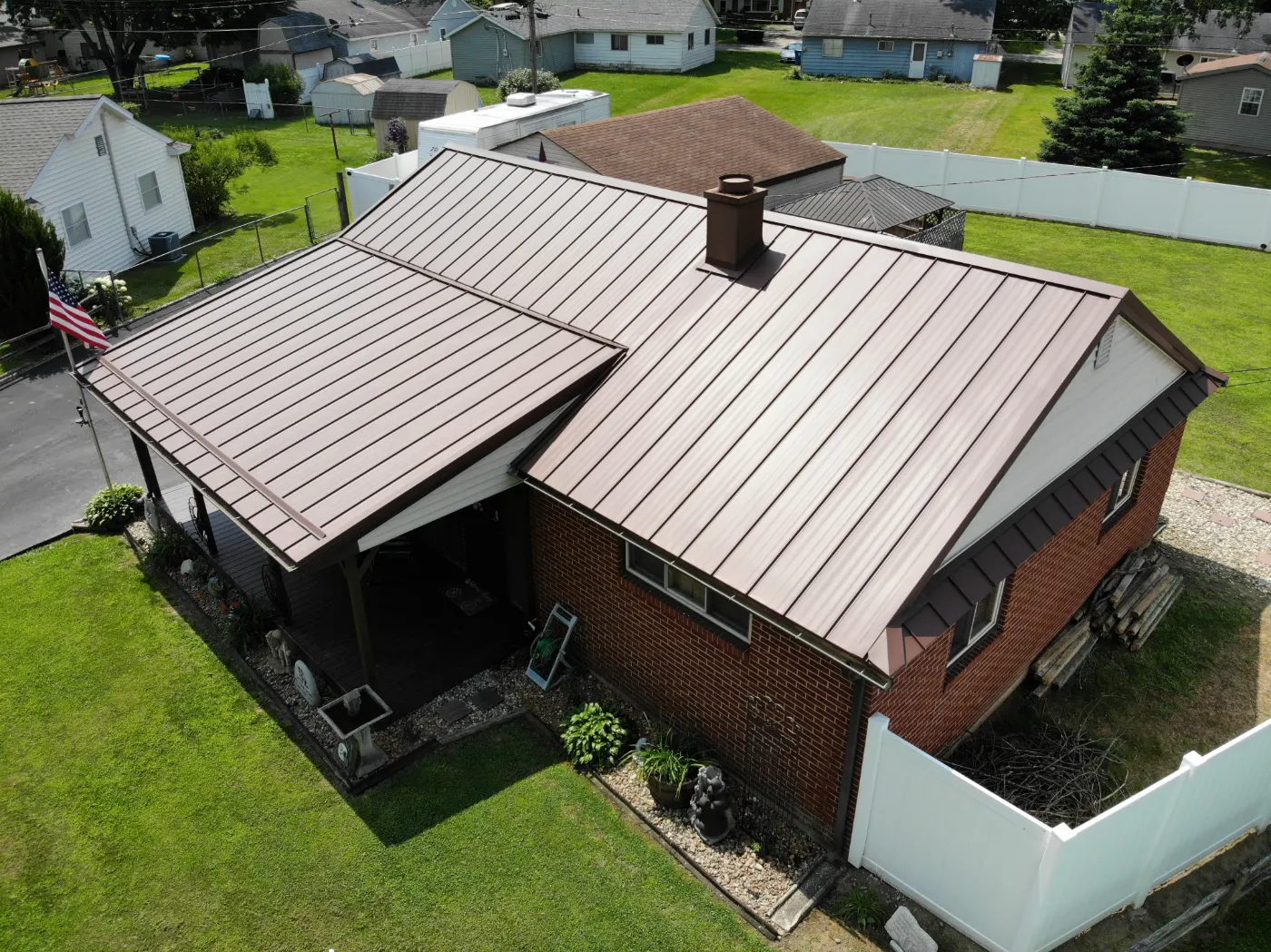 Commercial roof inspection documented in Morgan Woods